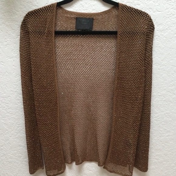 NWOT Carmen Marc Valvo Collection Cardi Style Beaded Mesh Jacket - Picture 4 of 9